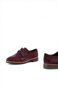 Γυναικεία Suede Oxford CLARKS GRIFFIN LANE BURGUNDY SUEDE