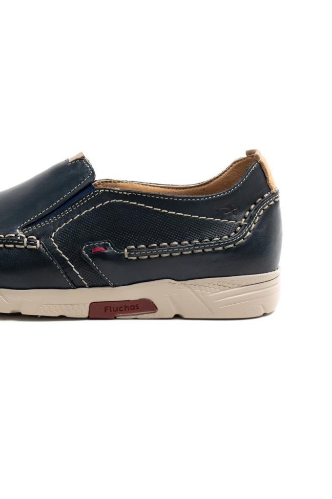 Ανδρικά Δερμάτινα Loafer FLUCHOS HABANA F0440 NAVY