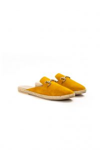 Γυναικεία Δερμάτινα Mules SANTE 20-138 MUSTARD