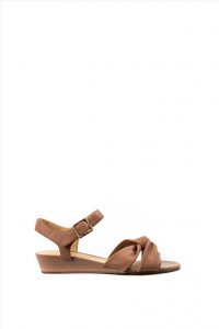 Γυναικείες Δερμάτινες Πλατφόρμες CLARKS SENSE STRAP NUDE