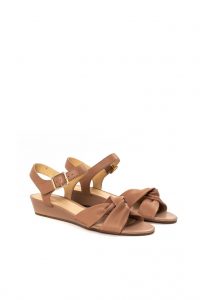 Γυναικείες Δερμάτινες Πλατφόρμες CLARKS SENSE STRAP NUDE