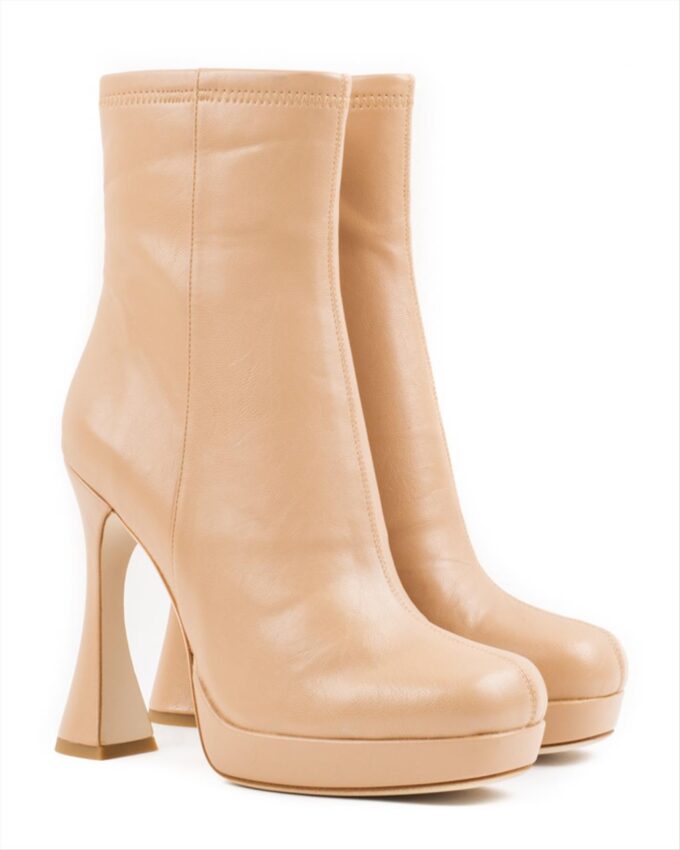 JEFFREY CAMPBELL BEL-AIR BOOTIES 0101003336 BEIGE