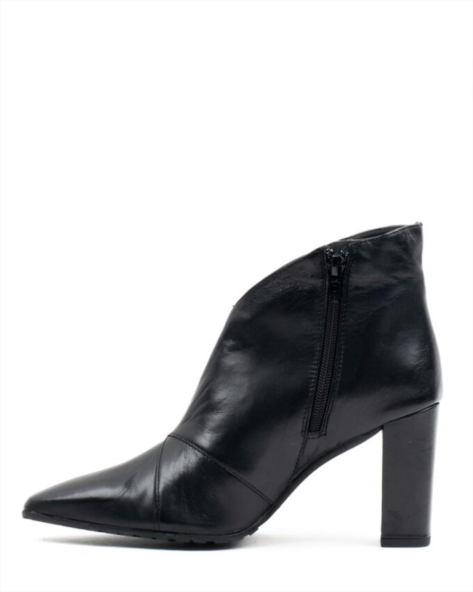 Γυναικεία Δερμάτινα Ankle Boots PAOLA FERRI D7544 LATEX BLK